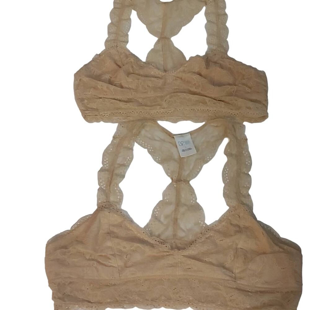 BP UnderOver Bralette Lot L Lingerie Coquette Girl Bridal Intimates Lace PinUp - Picture 4 of 7